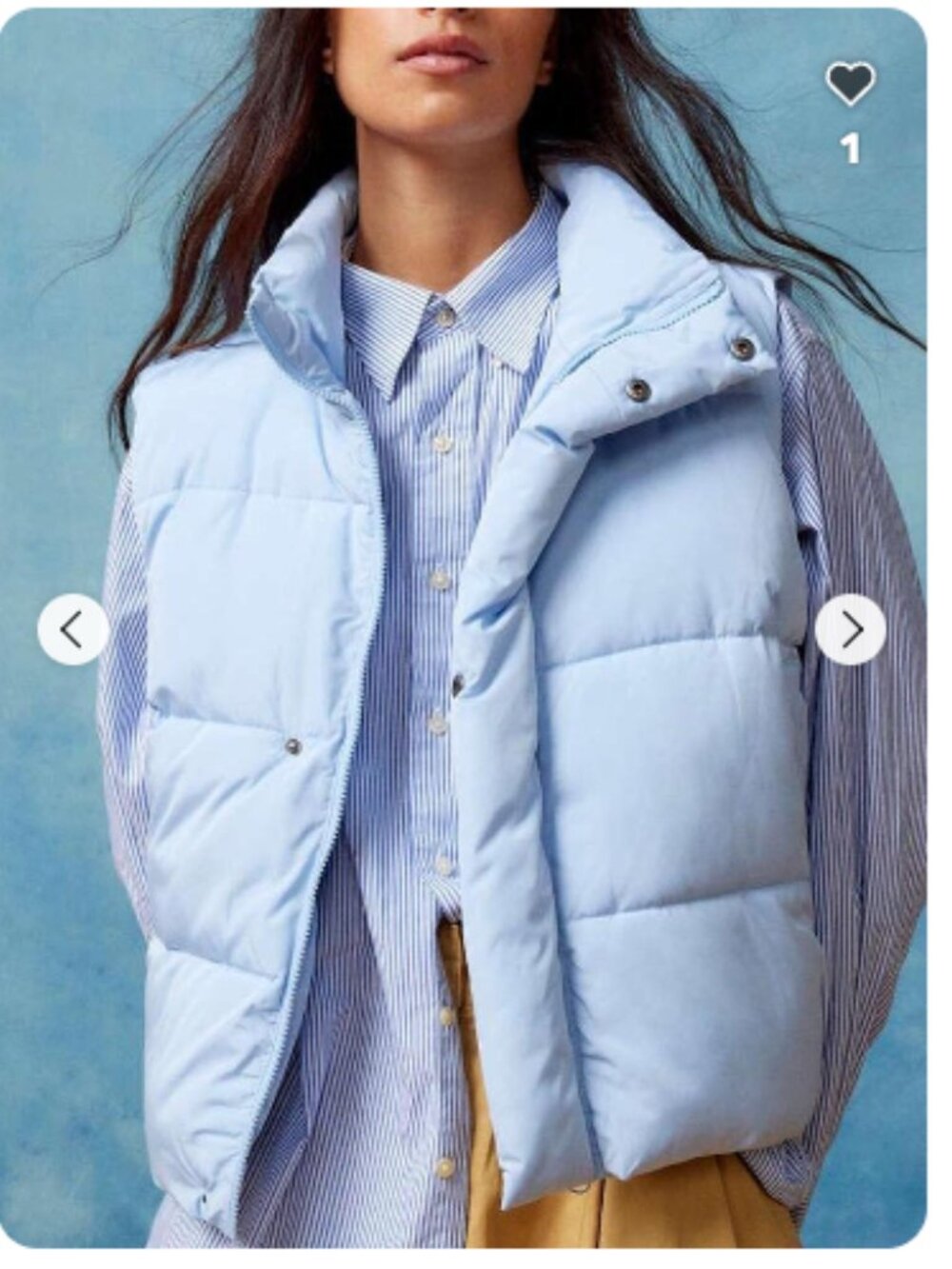 Urban Outfitters BDG Blue Gilet Puffer Vest